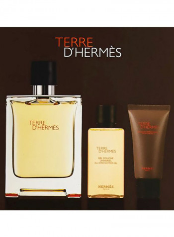 طقم هدايا تيري دي هيرميس EDP 75 ml. After Shave Balm 15 ml, Shower Gel 40مل