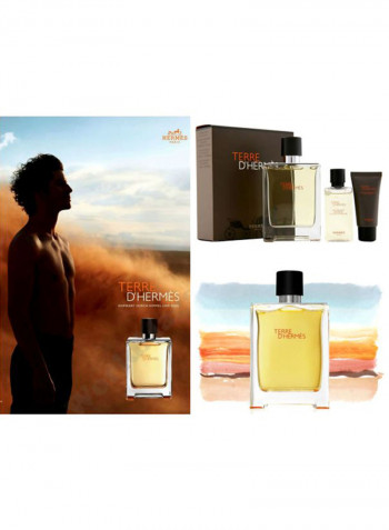 طقم هدايا تيري دي هيرميس EDP 75 ml. After Shave Balm 15 ml, Shower Gel 40مل