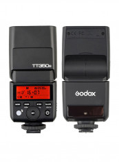 TT350S Mini Portable Speedlite 2.4G Wireless Master Slave Light Black