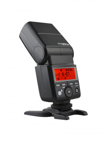 TT350S Mini Portable Speedlite 2.4G Wireless Master Slave Light Black