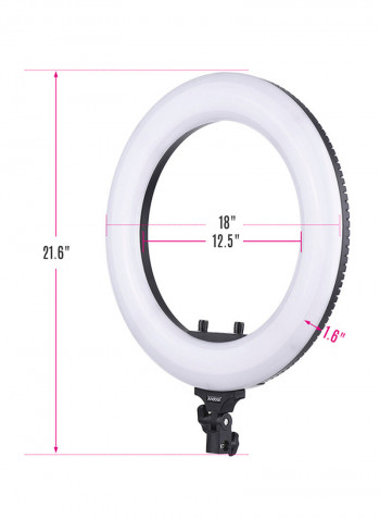 432 LED Ring Light 48W 18inch Black