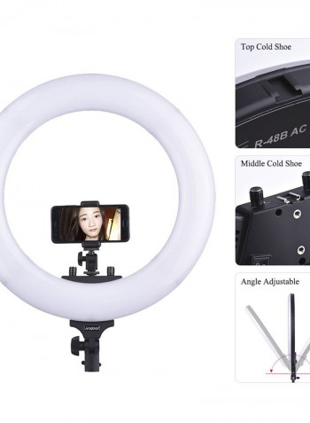 432 LED Ring Light 48W 18inch Black