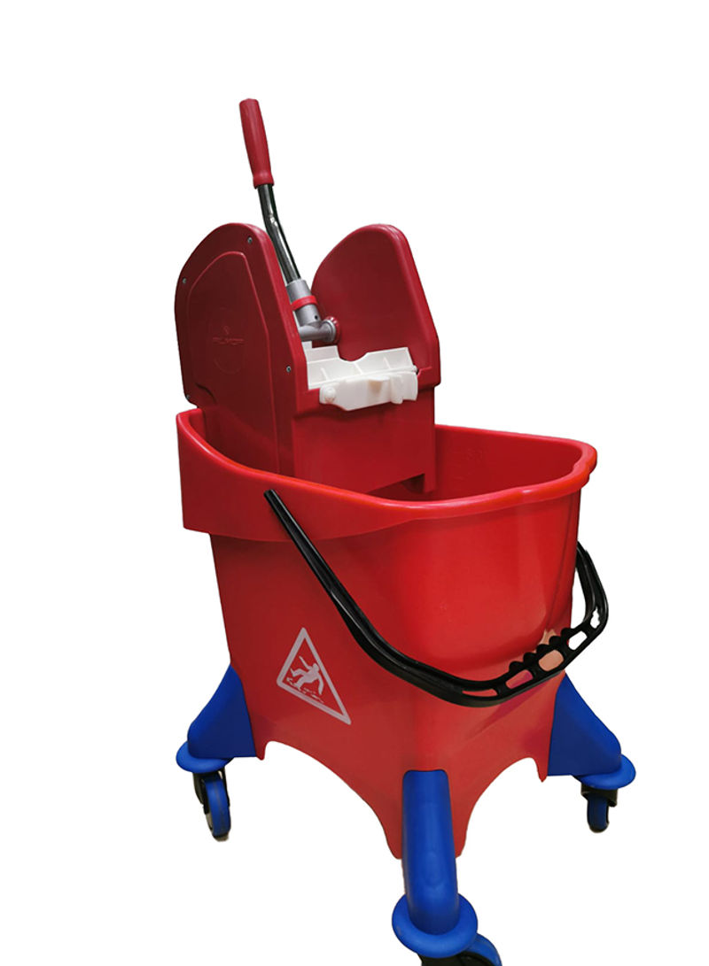 Single Shock Proof Bucket With Wringer Red 30L