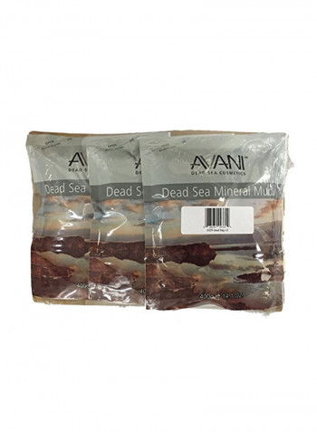 3-Piece Dead Sea Mineral Mud 400g