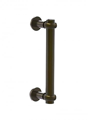 Contemporary Twisted Accent Shower Door Pull Brown 8inch