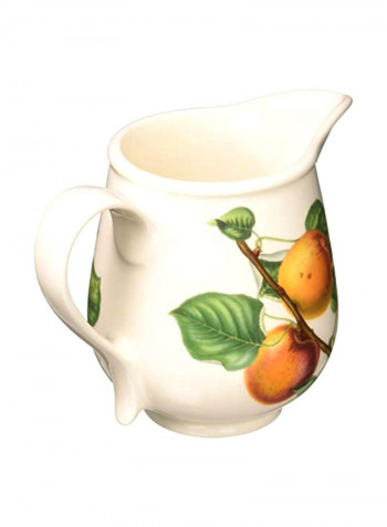 Pomona Creamer Jug White/Green/Yellow