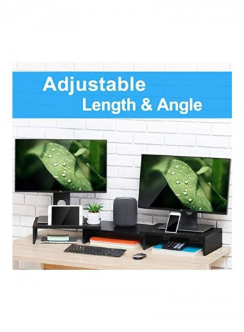 Monitor Riser Stand Black