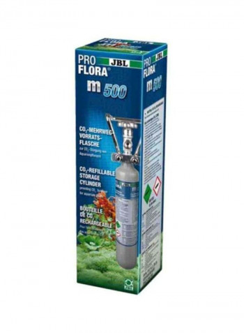 ProFlora Refillable Storage Cylinder Grey/Silver 500g