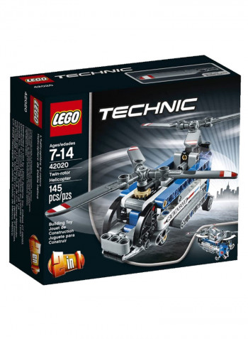 Technic Twin-Rotor Helicopter Building Toy 42020