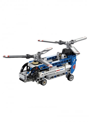 Technic Twin-Rotor Helicopter Building Toy 42020