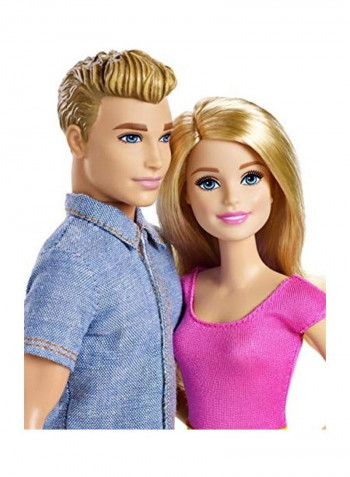 2-Piece Ken With Barbie Fashion Doll Set