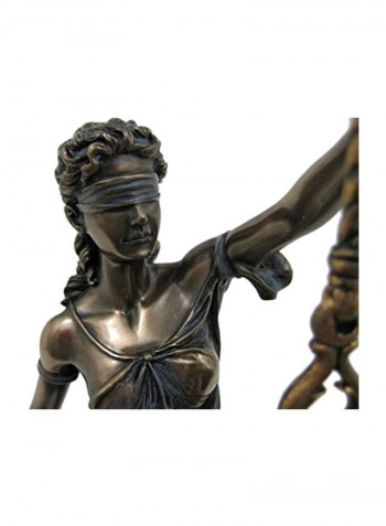 Decorative Justice Collectible Figurine Gold 5x14x4.2inch