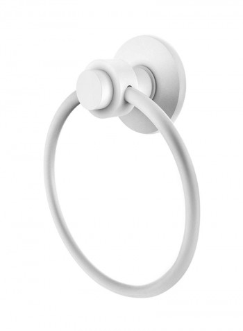 Mercury Collection Towel Ring Matte White 6inch