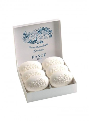 6-Piece Gardenia Soap White 100g