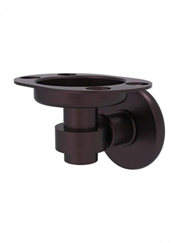 Continental Collection Tumbler Toothbrush Holder Brown