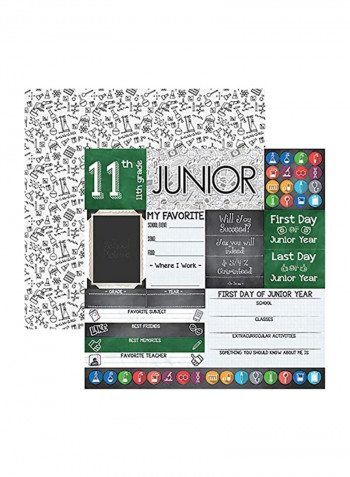 You've Been Schooled Double-Sided Cardstock Black/Green/Red