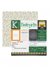 You've Been Schooled Double-Sided Cardstock Black/Green/Yellow