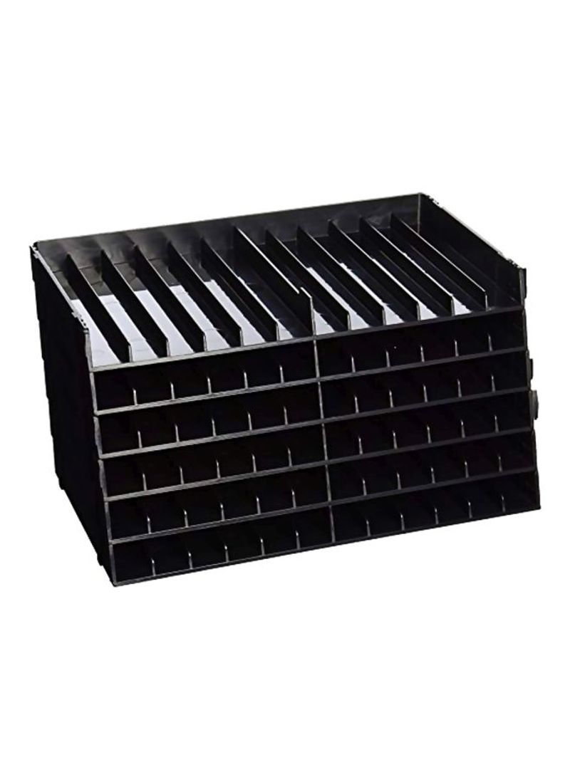 6-Piece Marker Storage Trays Black