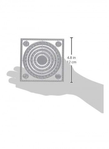 Stitched Square & Circles Creative Dies Grey/White