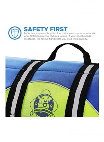 Life Vest Blue/Green/Black S