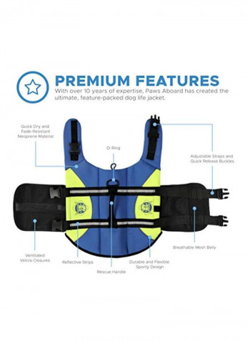 Life Vest Blue/Green/Black S