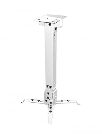 Universal Adjustable Projector Wall/Ceiling Mount White