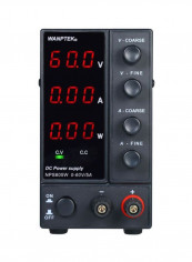 3-Digit Display LED Power Supply Black 230x130x70millimeter