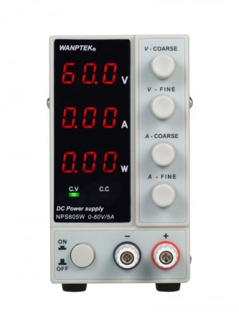 4-Piece 3-Digit Display LED Power Supply Set White/Black 230x130x70millimeter
