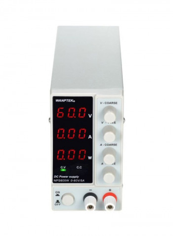 4-Piece 3-Digit Display LED Power Supply Set White/Black 230x130x70millimeter