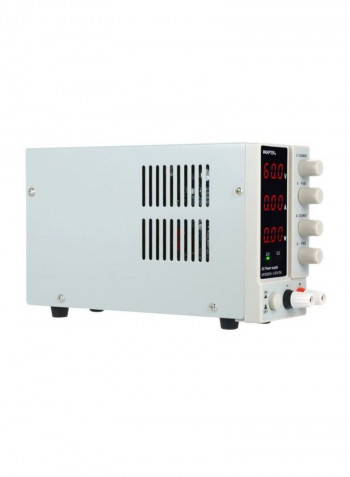 4-Piece 3-Digit Display LED Power Supply Set White/Black 230x130x70millimeter