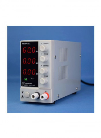 4-Piece 3-Digit Display LED Power Supply Set White/Black 230x130x70millimeter