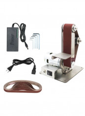 Electric Belt Sander Polishing Grinding Machine Kit Black/Silver/Brown