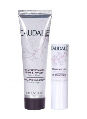 كريم مغذٍ للأظافر واليدين مزود ببلسم للشفاه Lip Stick (4.5g), Hand and Nail Cream (30ml)