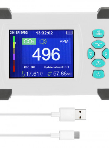 Portable Carbon Dioxide Detector Multicolor 26.00 x 8.00 x 12.00cm