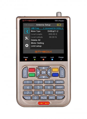 Digital TV Signal Finder Meter V8 Black
