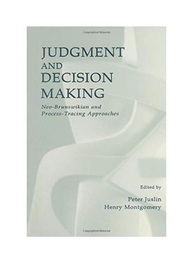Judgment And Decision Making Paperback English