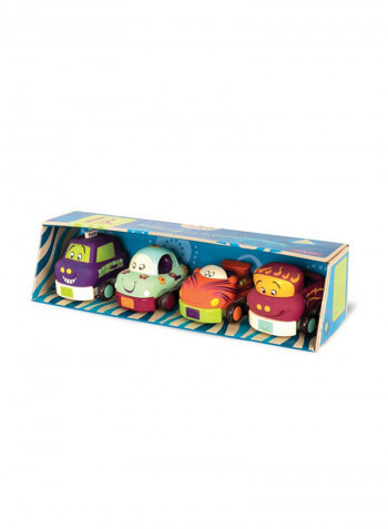 4-Piece Wheeee-ls Soft Car Set