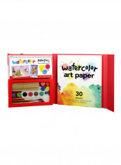 46-Piece Petite Picasso Watercolor 10.75x13x1.25inch