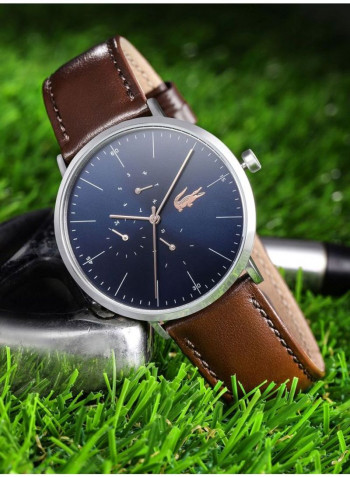Men's Leather Analog Wrist Watch 2010976
