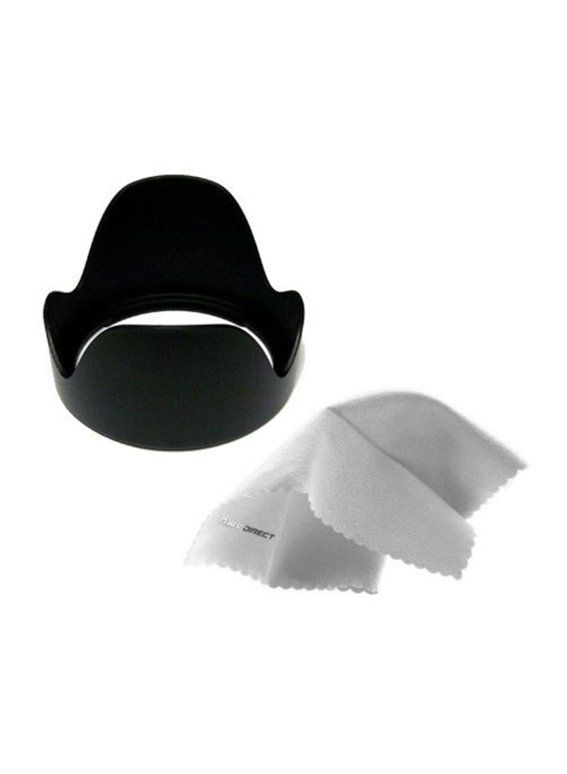 Nikon Coolpix P510 Pro Lens Hood With Cleaning Cloth 67millimeter Black