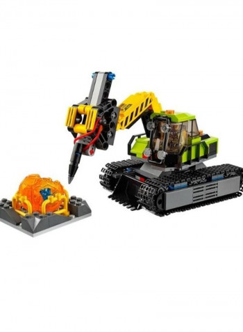 860-Piece Volcano Exploration Base Geological Prospecting Building Set 50x40x9cm