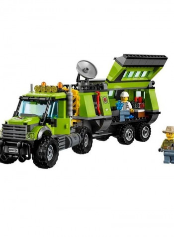 860-Piece Volcano Exploration Base Geological Prospecting Building Set 50x40x9cm