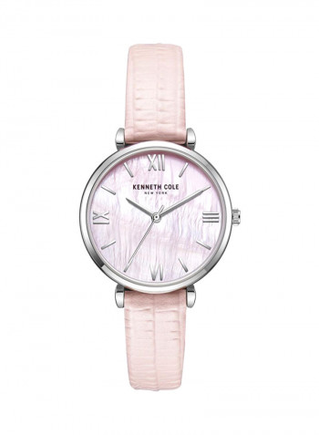 Women's Three-Hand Leather Analog Watch KC51115001