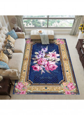 Floral Pattern Floor Rug Multicolour 120x160cm