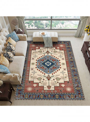 Floral Print Living Room Rug Multicolour 120x160cm