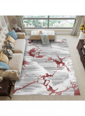 Simple Floral Print Living Room Rug Multicolour 120 x 160cm