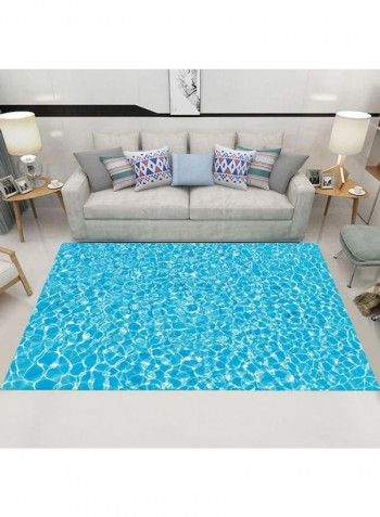 3D Printed Wear-Resistant Carpet Blue 120x160cm
