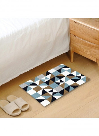 Durable Simple Geometry Pattern Living Room Rug Multicolour 120x160cm