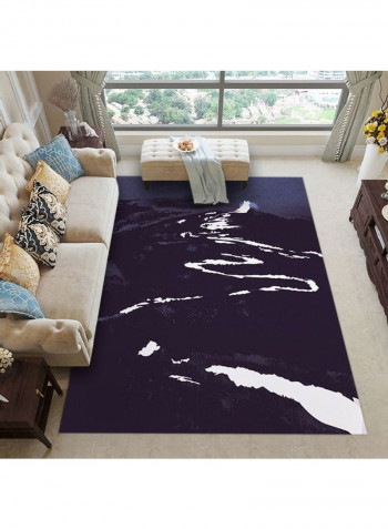 Modern Simple Print Carpet Purple/White 120 x 160cm