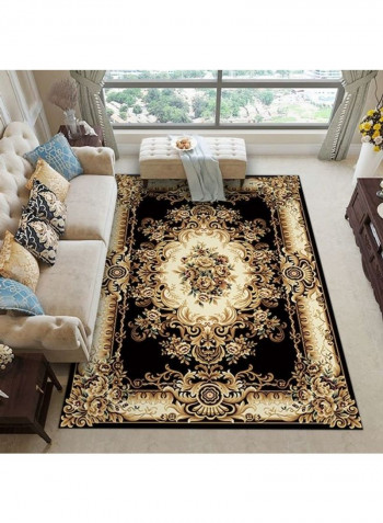 European Luxurious Retro Style Living Room Floor Carpet Black/Brown 120x160cm